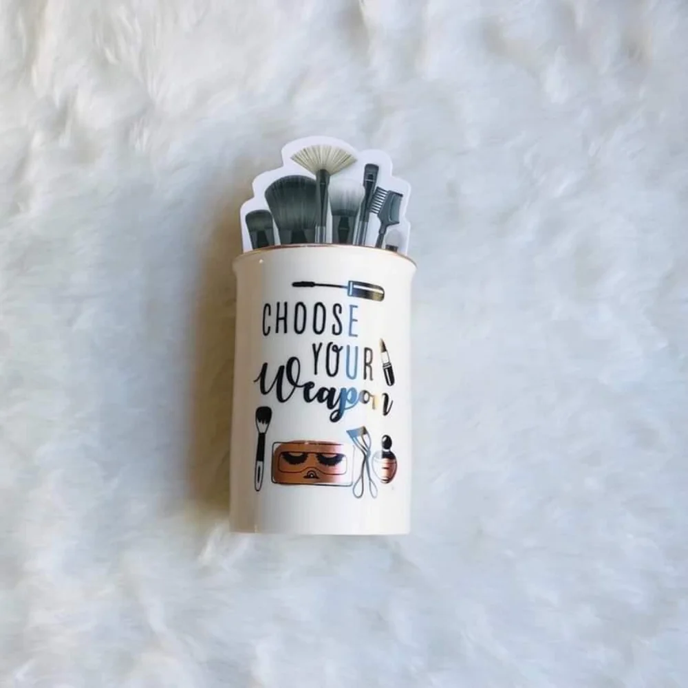 Choose Your Weapon Makeup Brush Holder
